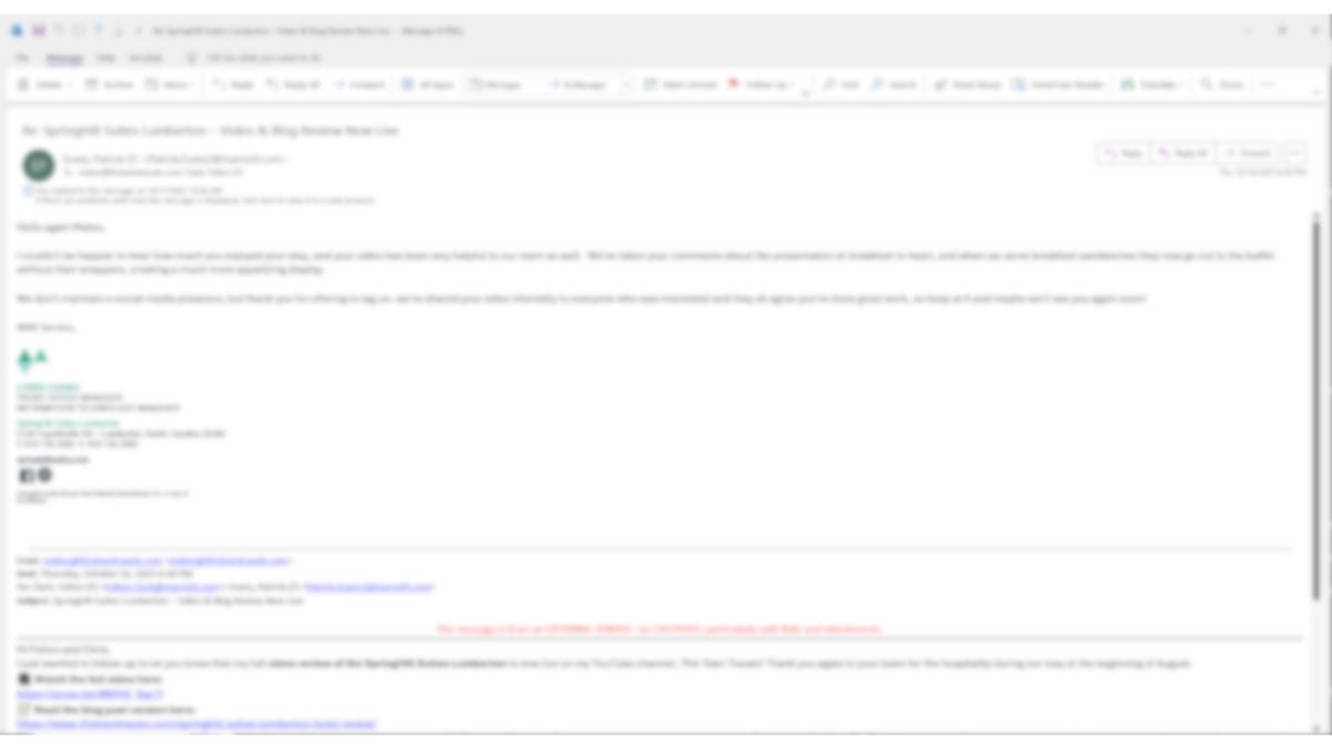 Hotels That Listen – SpringHill Suites Lumberton Actually Changed Their Breakfast Because of My Review