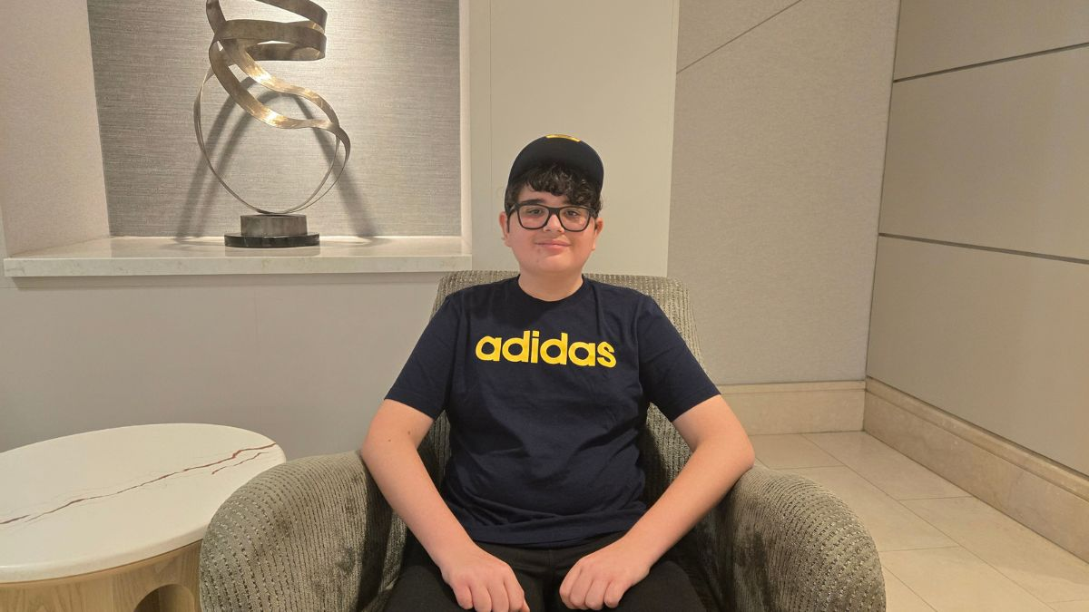 This Teen Travelz media kit image of Mateo during a hotel stay