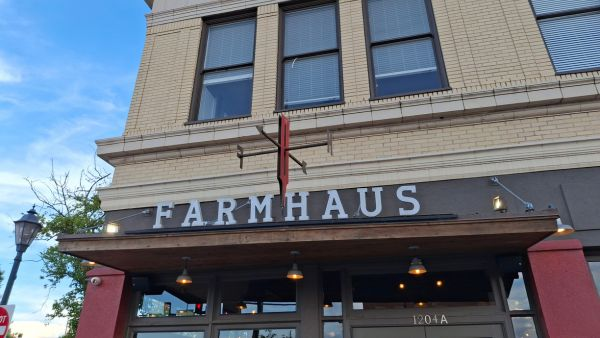 Farmhaus restaurant exterior in downtown Augusta near Augusta Marriott at the Convention Center